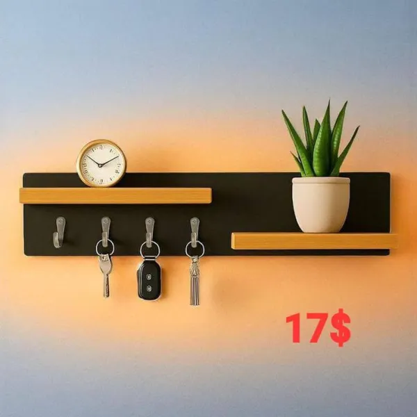 Duo Shelf Key Holder